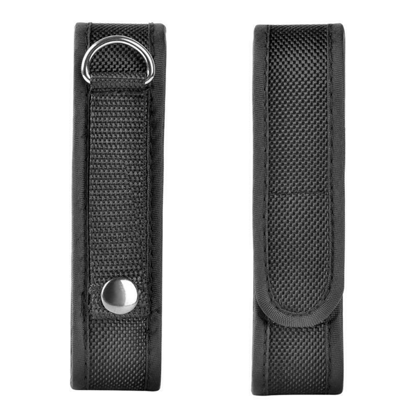Nylon Belt Flashlight Holder Holster Bag Pouch for 3"-5" 18650 Flashlight
