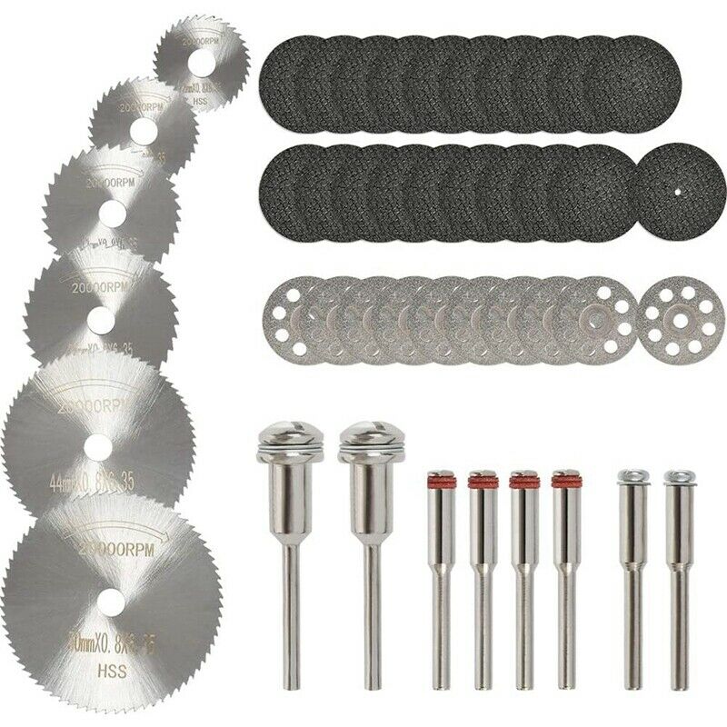 44PCS Rotary Cutting Wheels Tool Kit, Mini Diamond Cutting Wheel and HSS CircuE1