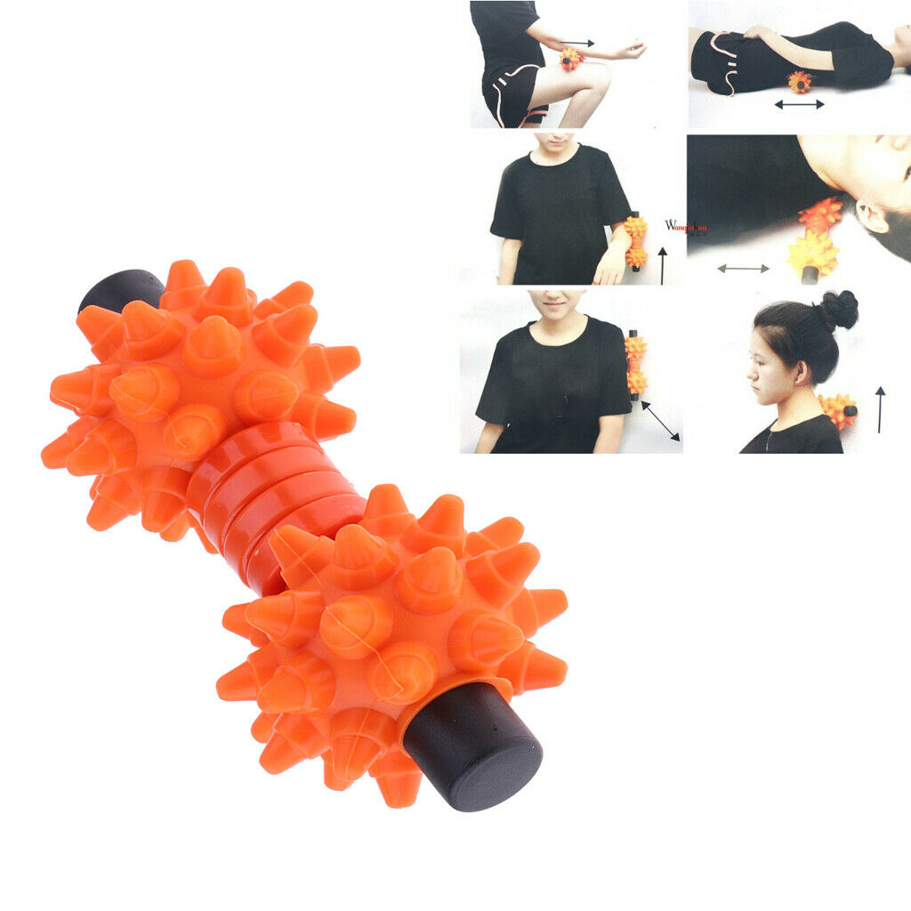 Yoga Pilates Gym Massage Bar Stick Double Fitness Peanut Ball Gym Exerciser
