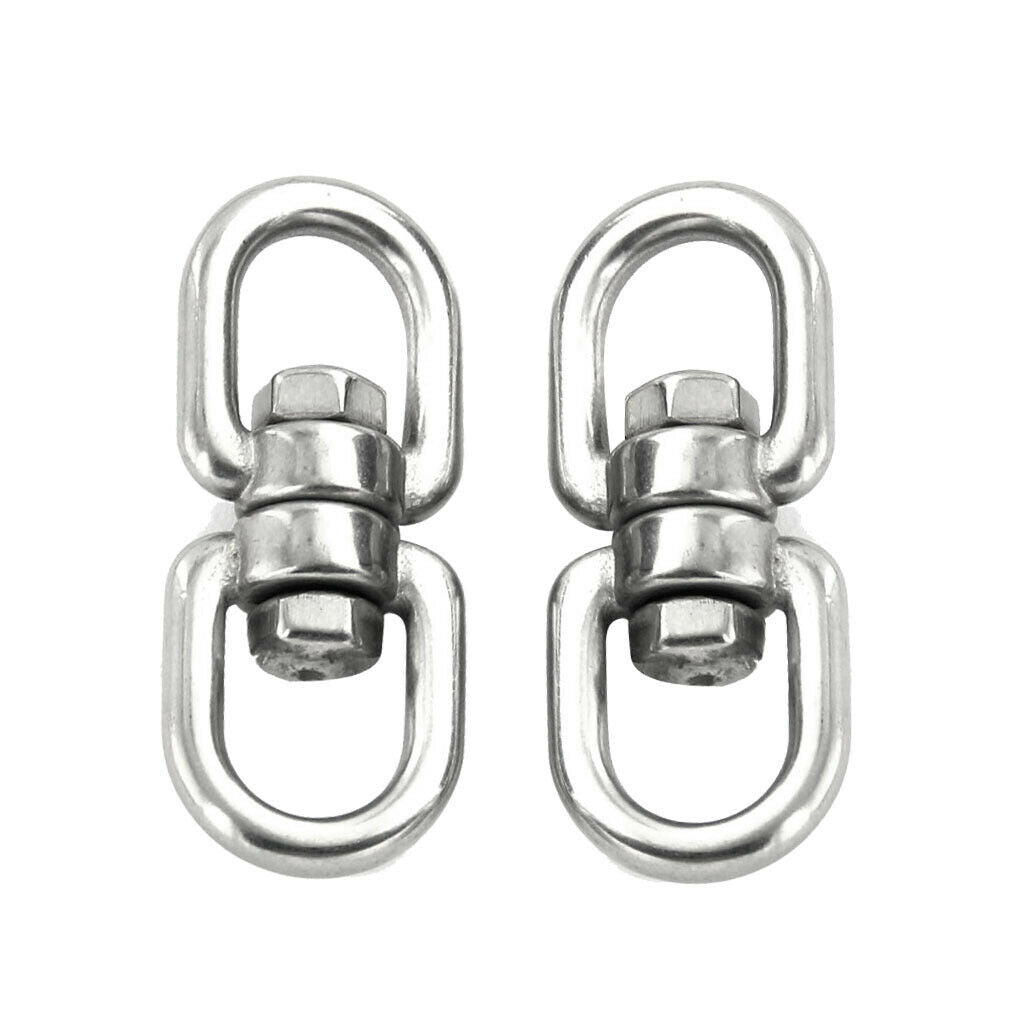 3X 2pcs Carabiners Hooks Buckles Rotation for Hiking Climbing Mountaineering
