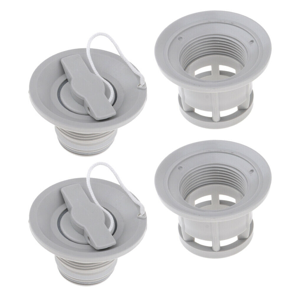 Prettyia 2Pcs 6 Holes Air Valve Adapter   for Inflatable Boat Kayak Canoe