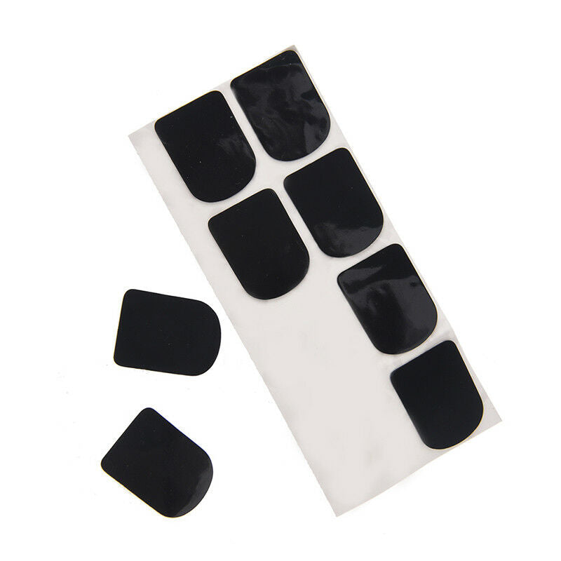 0.8mm 8x black rubber saxophone sax clarinet mouthpiece pads patches cushio_DD