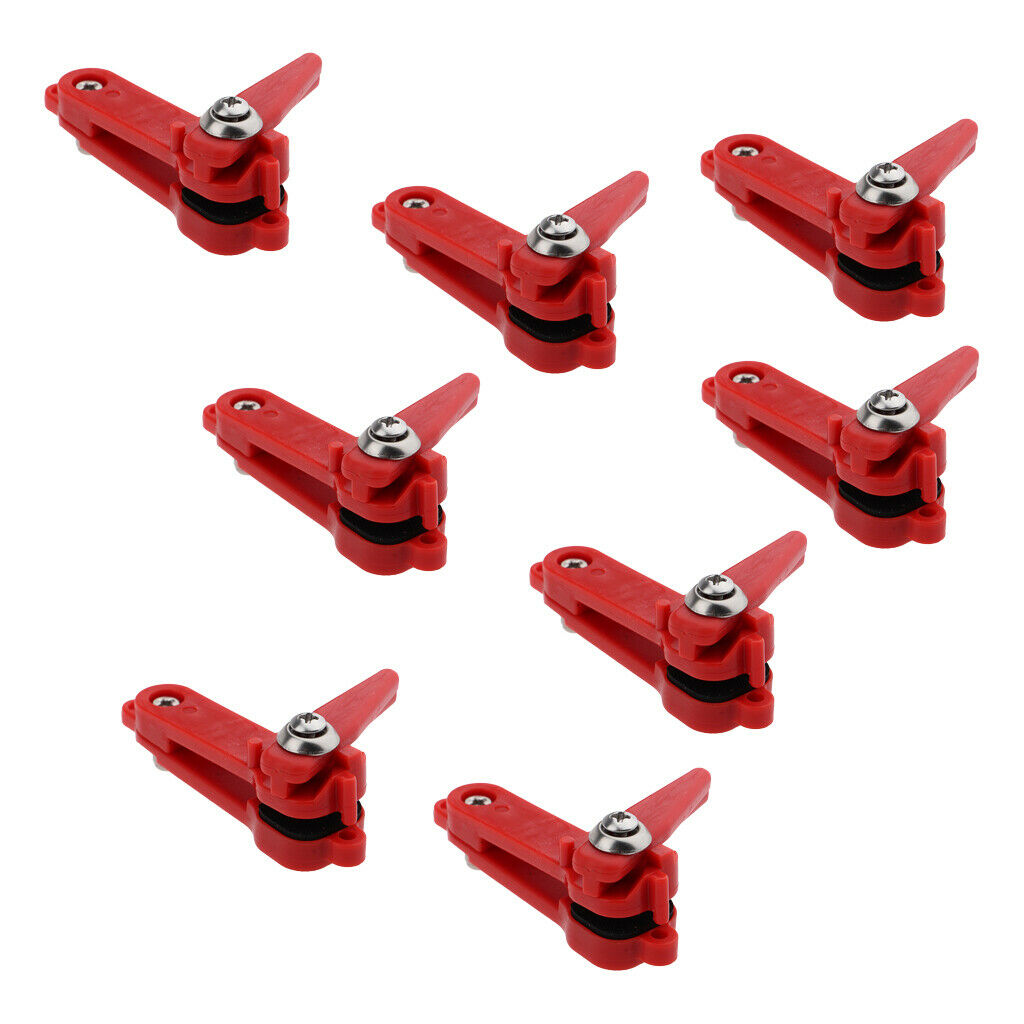 8Pc Fishing Adjustable Line Heavy Tension Release Corrosion Resistant Clip 6.8cm