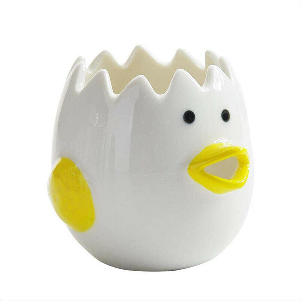 1pcs Cute Ceramic Egg Separator Chick Shape Egg Yolk Separator Kitchen Gadgets