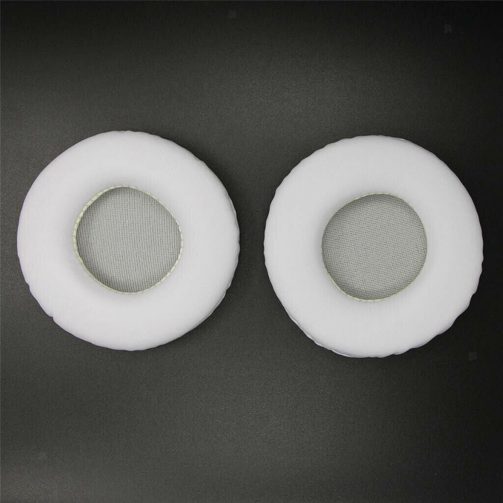 1 Pair Ear Pads Cushions Replacement Repair for 80mm Headphone White