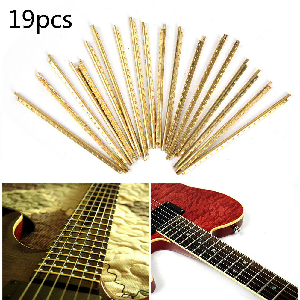 19pcs Fingerboard Frets Fret Wire Brass For Classical Acoustic Guitar 2.2.l8