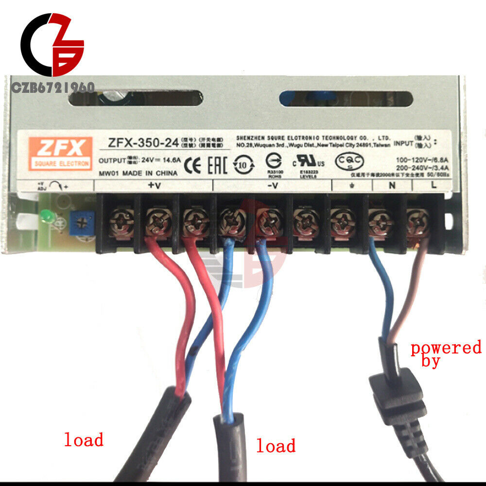 AC 220V to DC 24V 350W Switching Power Supply Mdule Cooling Fan Protective Film