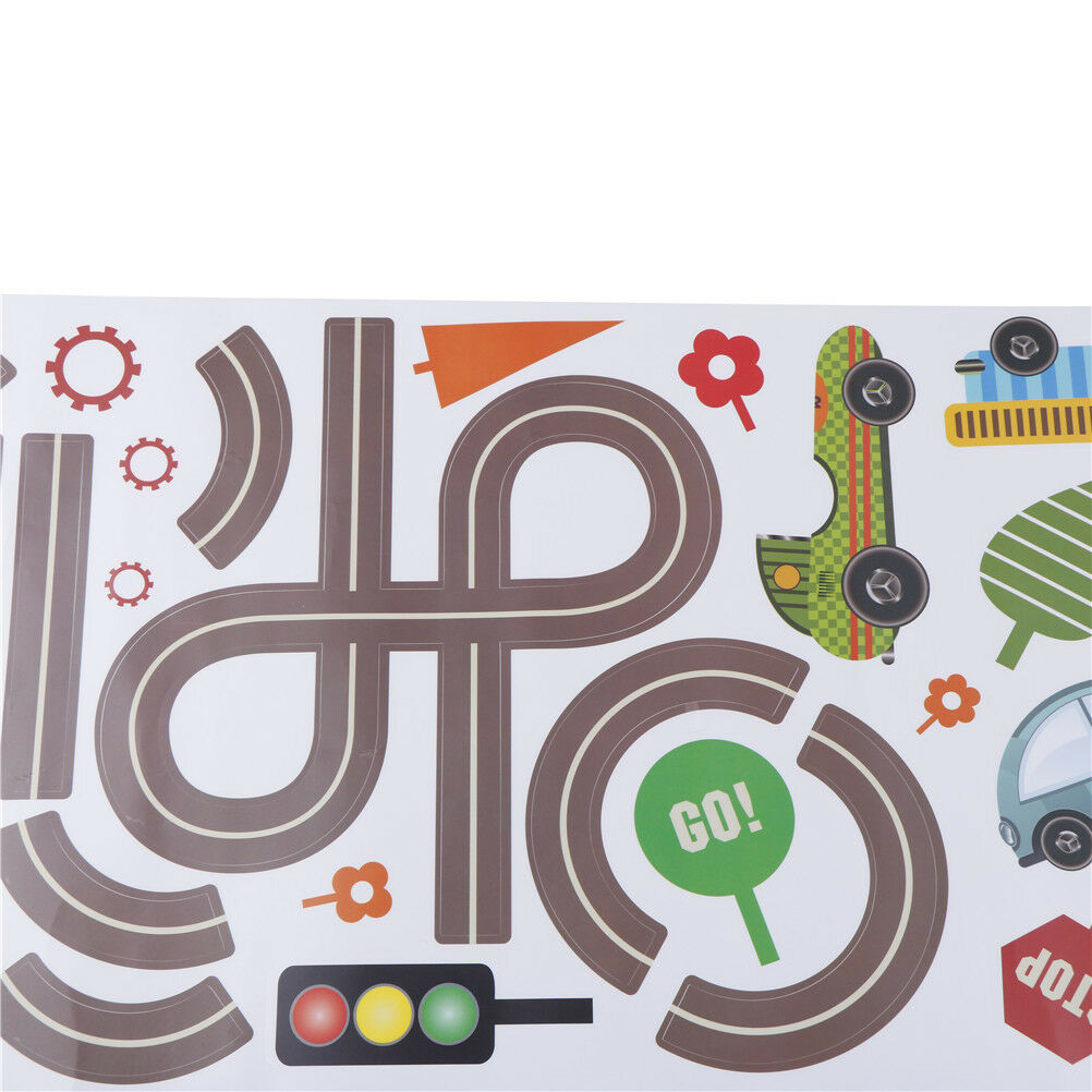 car bus highway track wall stickers for children's room decor wall art de.l8