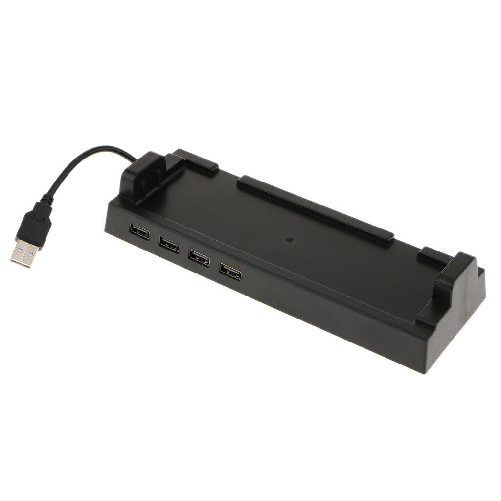 USB 2.0 Hub Dock Vertical Stand 4-Port Desktop USB Hub Charging