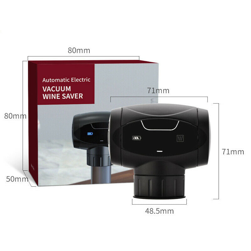 Electric Wine Stoppers Automatic Vacuum Wine Bottle Saver Sealer with Indicator