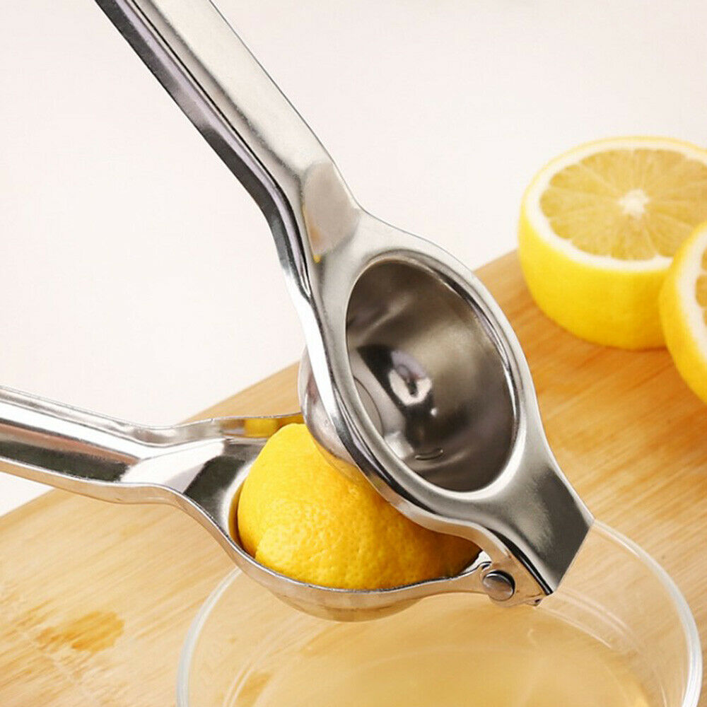 Lemon Juicer Squeezer Stainless Steel Metal Press Garlic Clip Hand Manual juicer