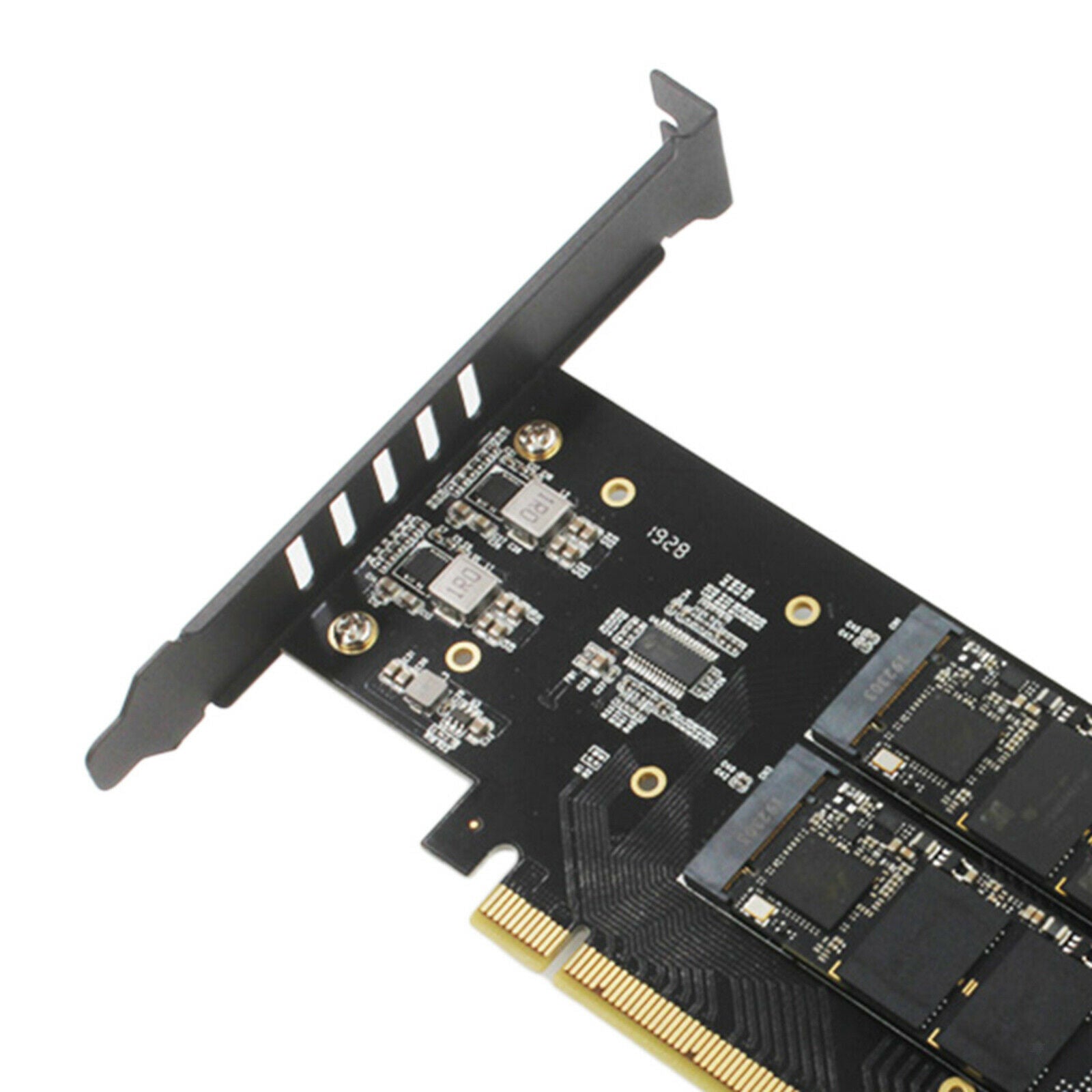 M.2 X16 to 4X NVME PCIE 3.0 Expansion Card with Aluminum Heatsink Solution