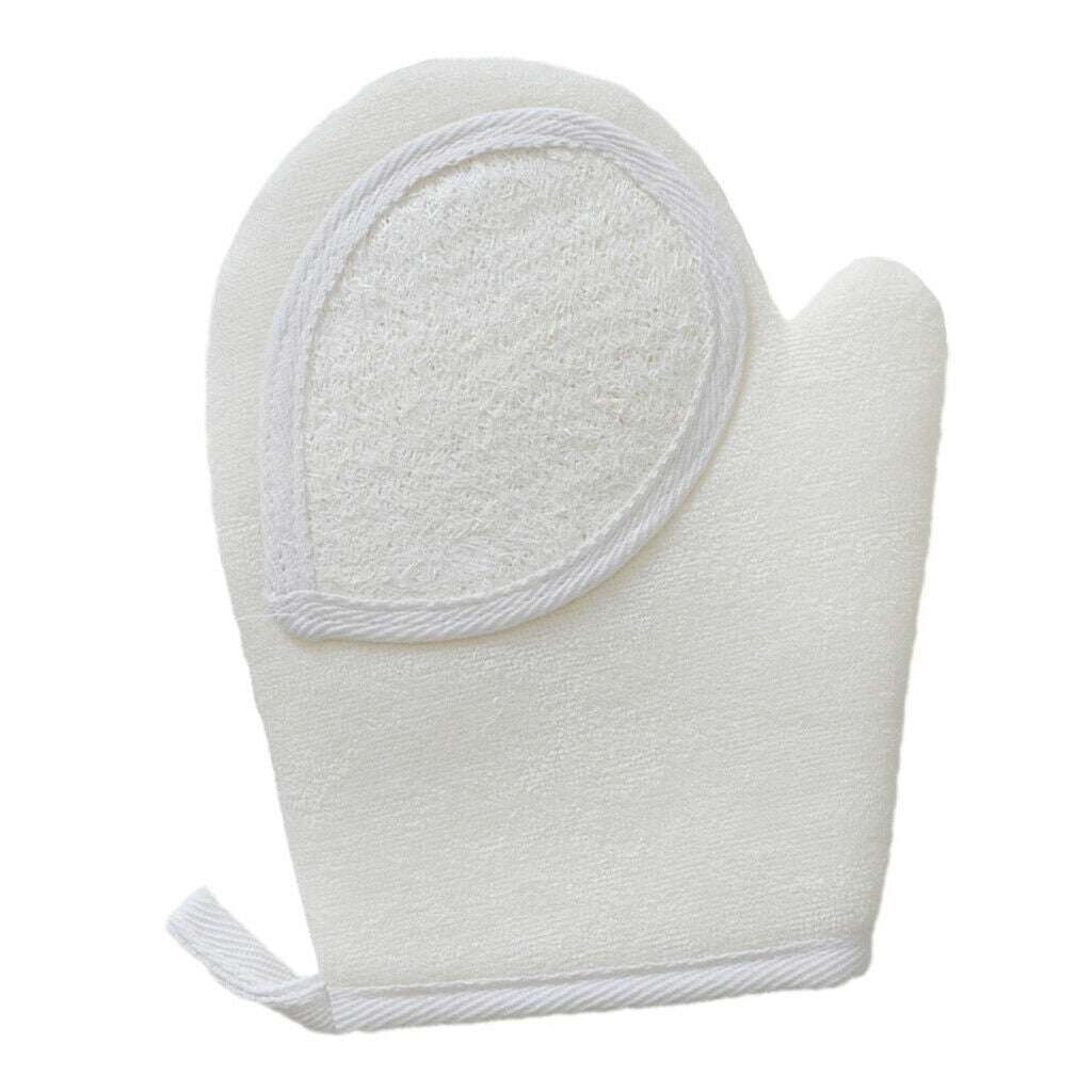 Loofah Exfoliating Gloves Massage Arms Legs Cloth Body Scrub Exfoliator