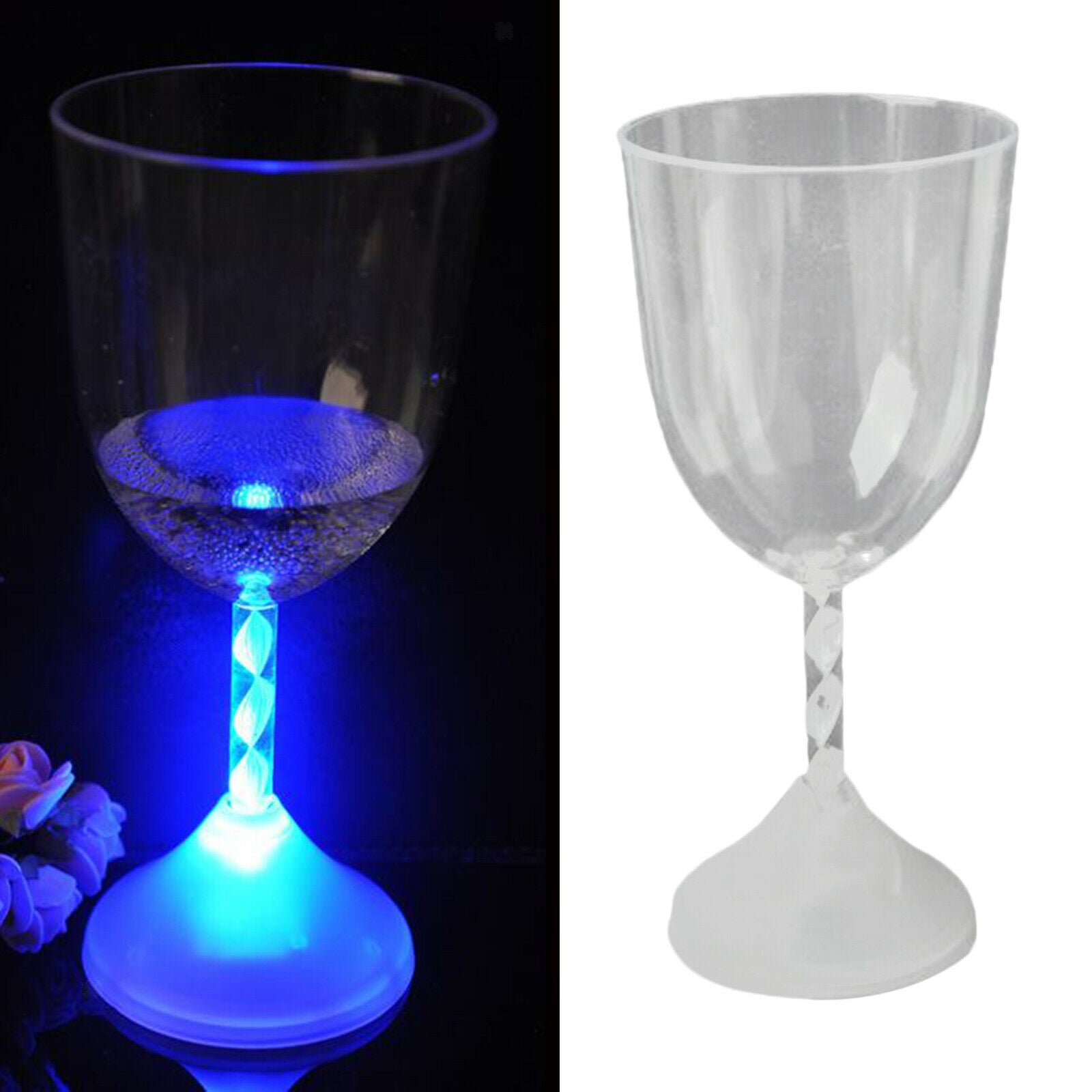 150ml Bars LED Light Up Flashing Wine Glass Goblet Colour Changing Birthdays