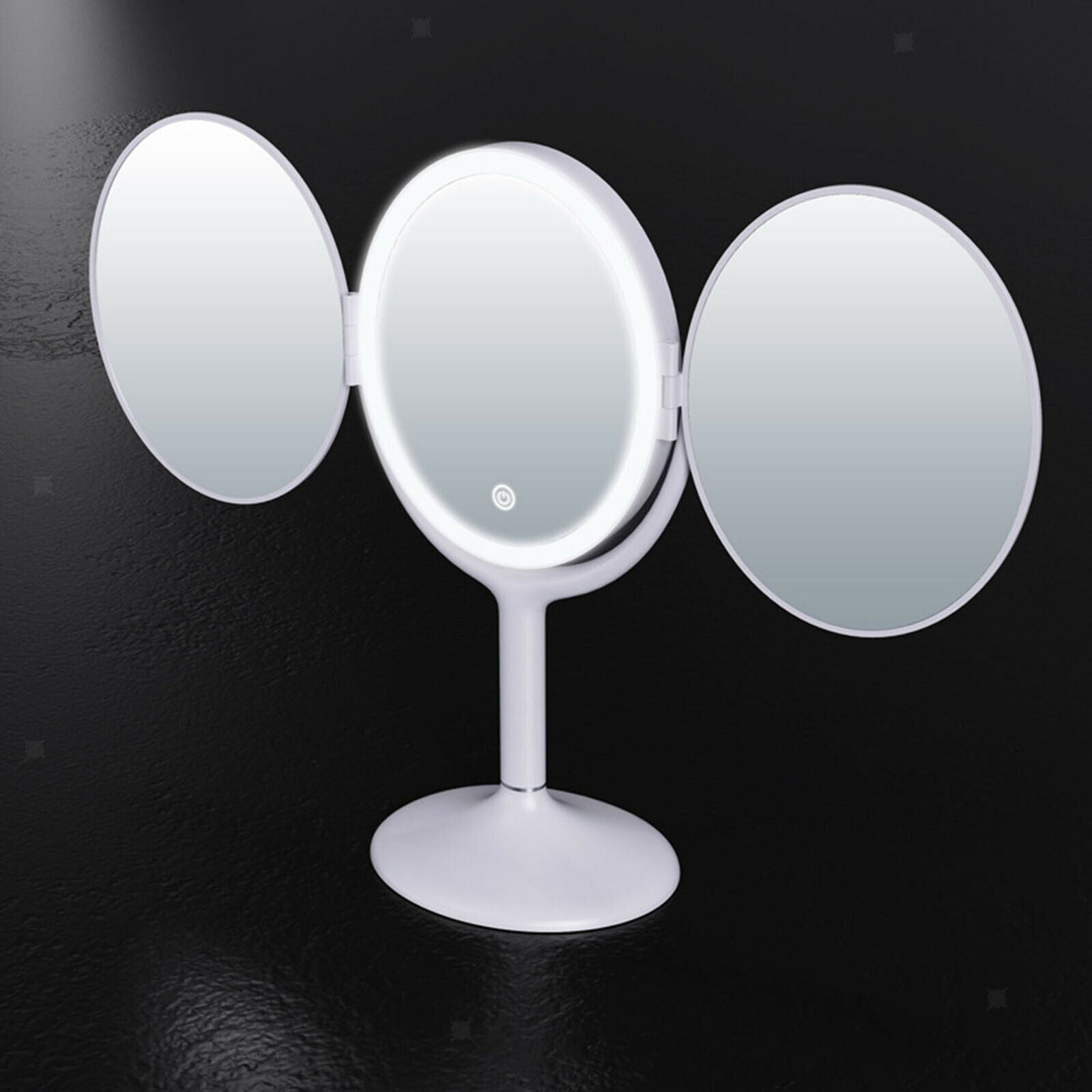 Vanity Mirror Makeup Trifold Mirror with Lights 3 Color 1X/2X Magnification