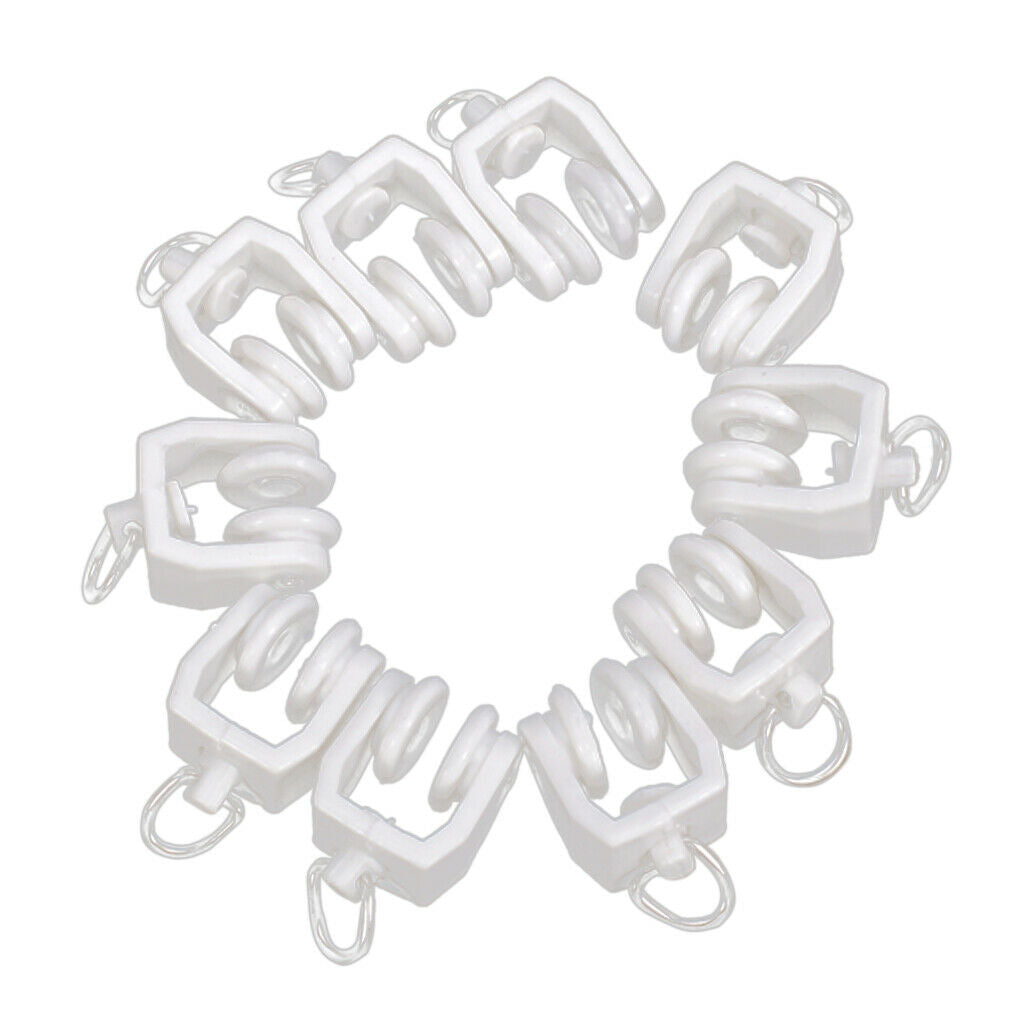 10pcs Runner Track Tracking With Grommet Shower Curtain Track Run Glide Suitable