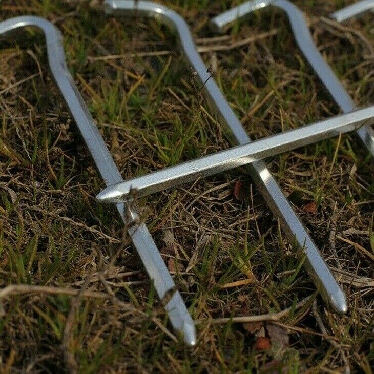 4PC Tent Floor Nail Aluminum Alloy Hexagonal Question Mark Floor Nail 18CM S