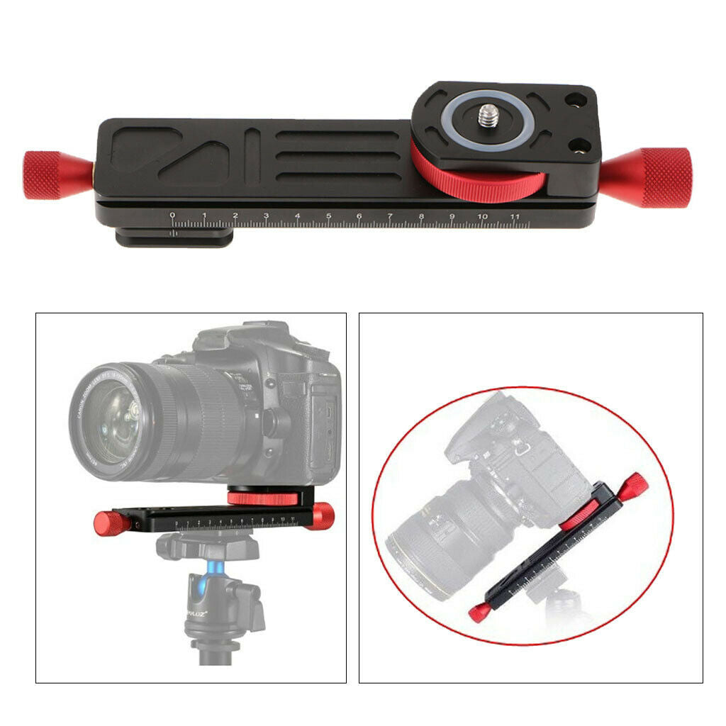 Macro 1/4" 3/8"   Focusing Rail Plate Macro Photo Accessory 115mm