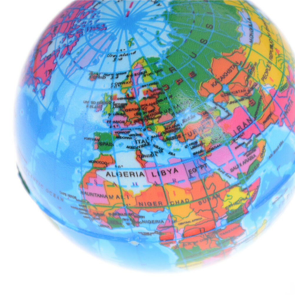 10cm Stress Relief World Map Foam Ball Atlas Globe Palm Ball Planet Earth.l8