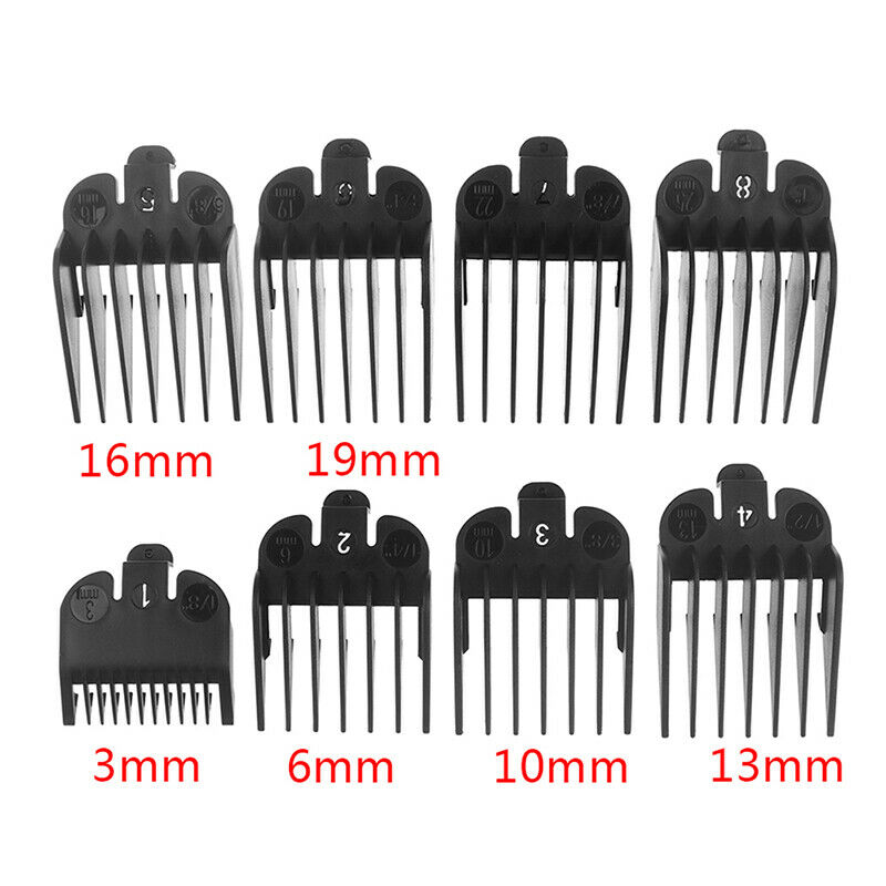 8pcs Barber Styling Comb Sets Clipper Hair Limit Comb Trimmer Attachment .l8