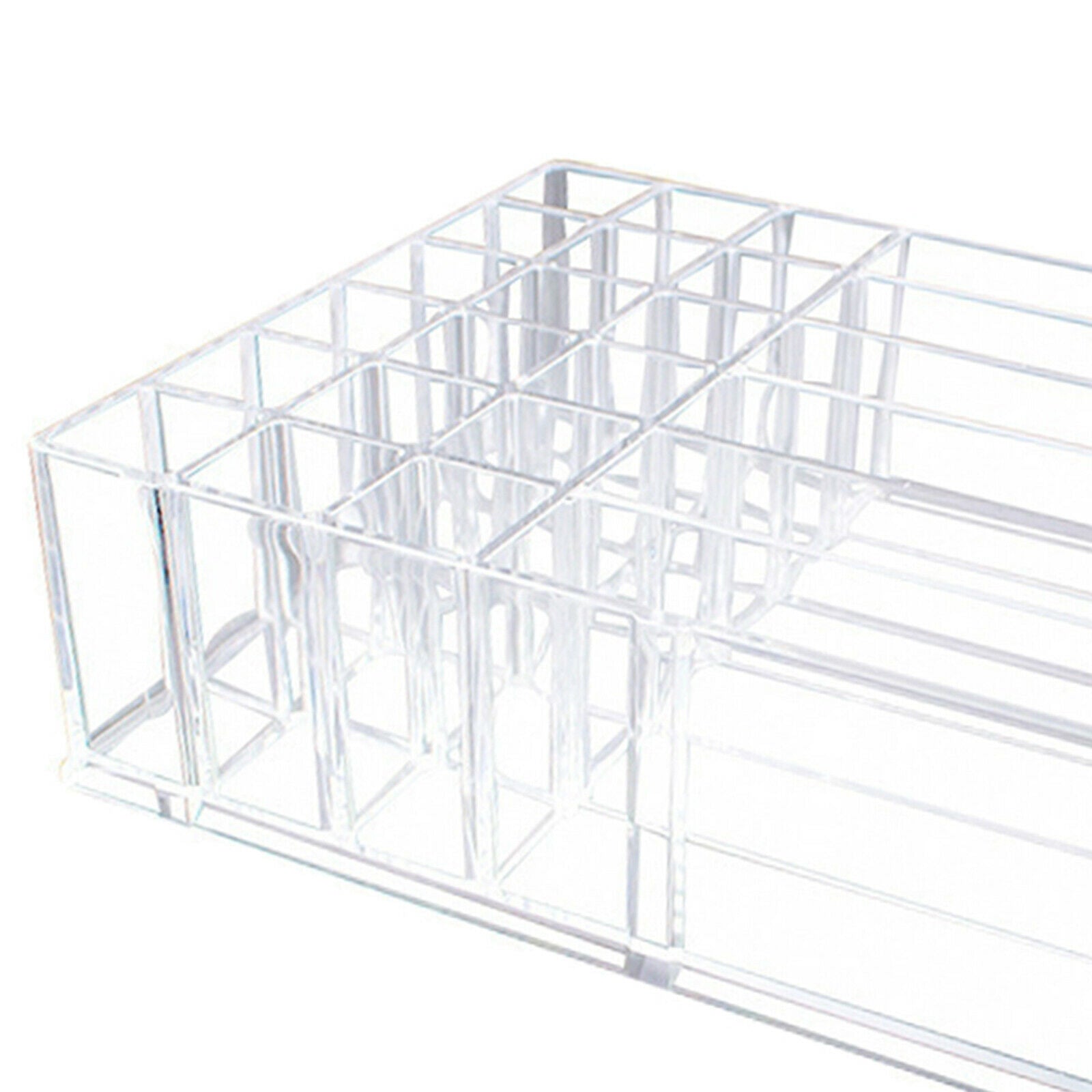 Acrylic Divided Makeup Palette Organizer Holder, Lipstick Blusher Powder