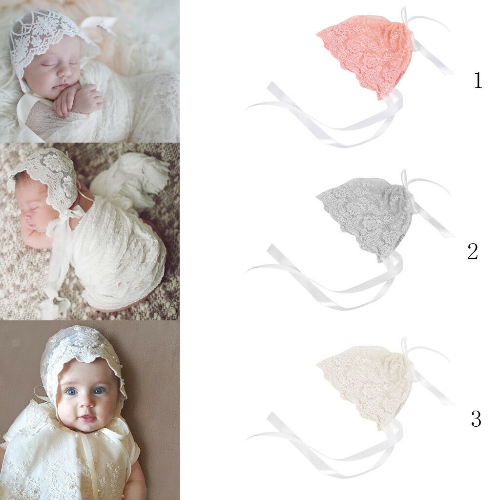 Baby Lace Bonnet Toddler Cotton Hat Infant Photography Beanie