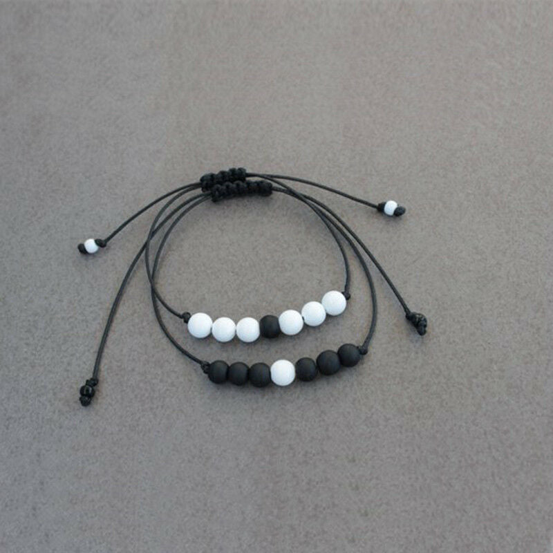 Distance Bracelet Matching Couple Bracelets Long Distance Relationship Couples