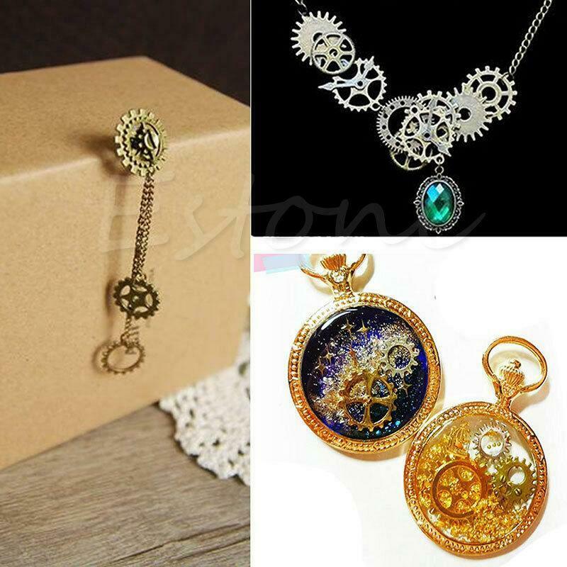 Mix Alloy Mechanical Steampunk Cogs & Gears Pack DIY Pendant Jewelry Craft 50g