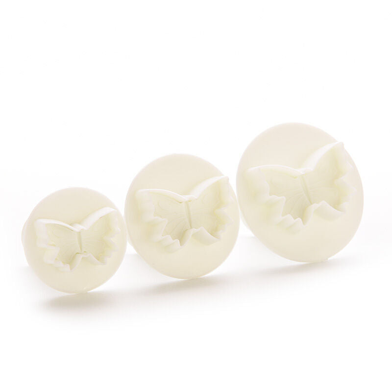 3x Butterfly Plunger Cutter Mold Sugarcraft Fondant Cake Decorating Tool Best DD