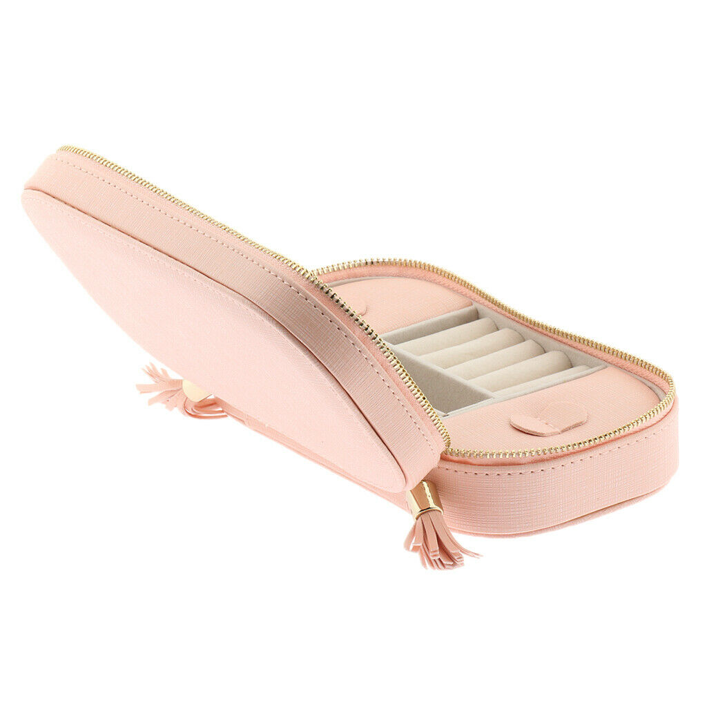 Portable Jewelry Storage Box Multi-functional Rings Earrings Organizer Case