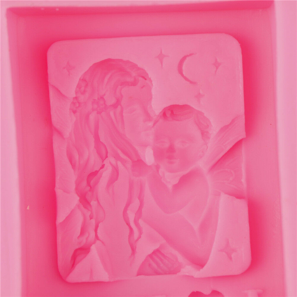 Love Mom Silicone Soap Mold DIY Molds Cake Baking Mold Mothers Day Gift&J.l8