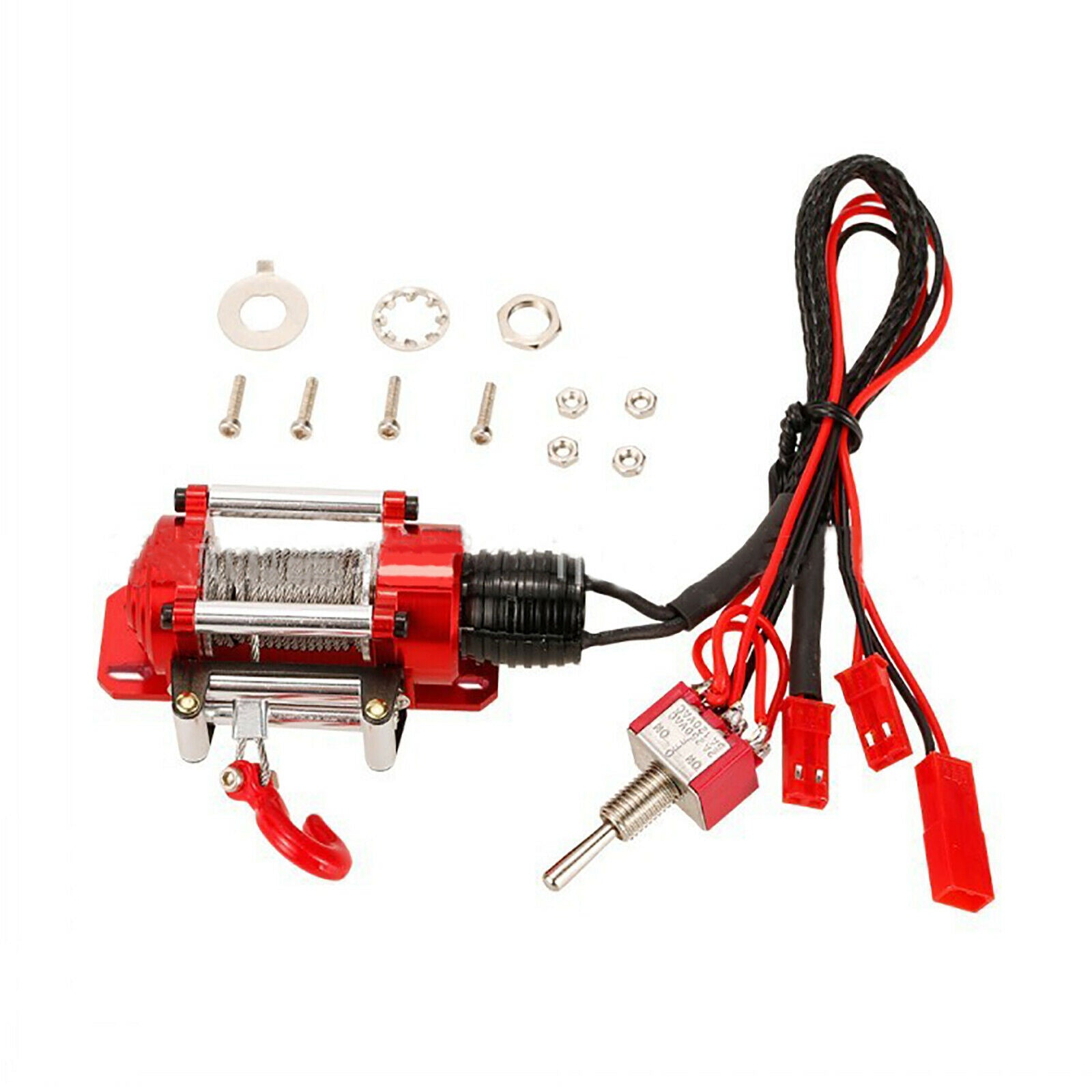 For Traxxas Axial D90 SCX10 II RC Car Crawler 1/10 Electric Metal CNC Winch Set