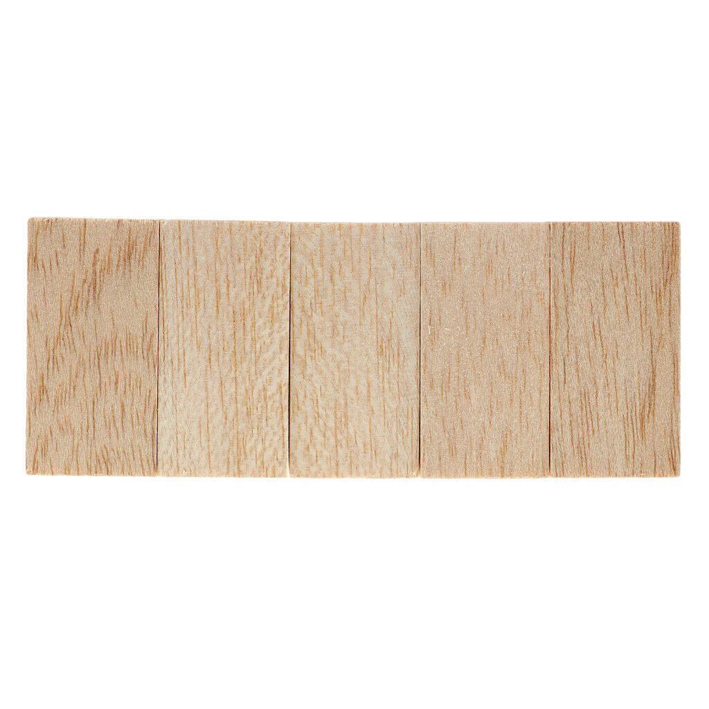 25Pc Balsa Wood Blocks Rods (80/60/50/100mm) Height for DIY Woodworking Modeling