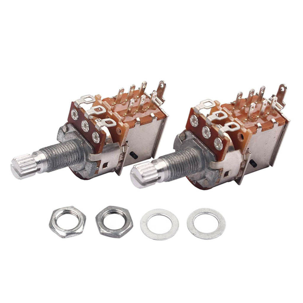 Guitar Accs A1M B1M Split Shaft 18mm Potentiometer Pot for Audio   Volumn