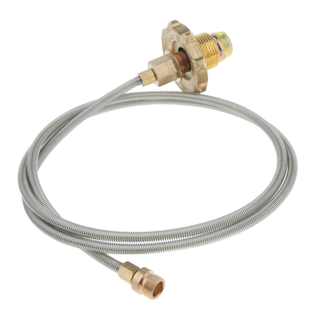 110 cm Connect Gas Tank Camping Stove Adapter Hose Valve Transfer