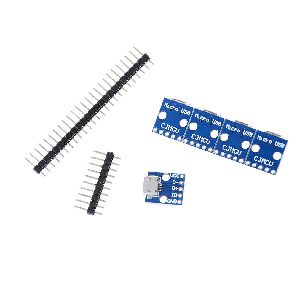5Pcs Female Micro USB to DIP Adapter Converter 2.54mm PCB Breakout Boar.l8