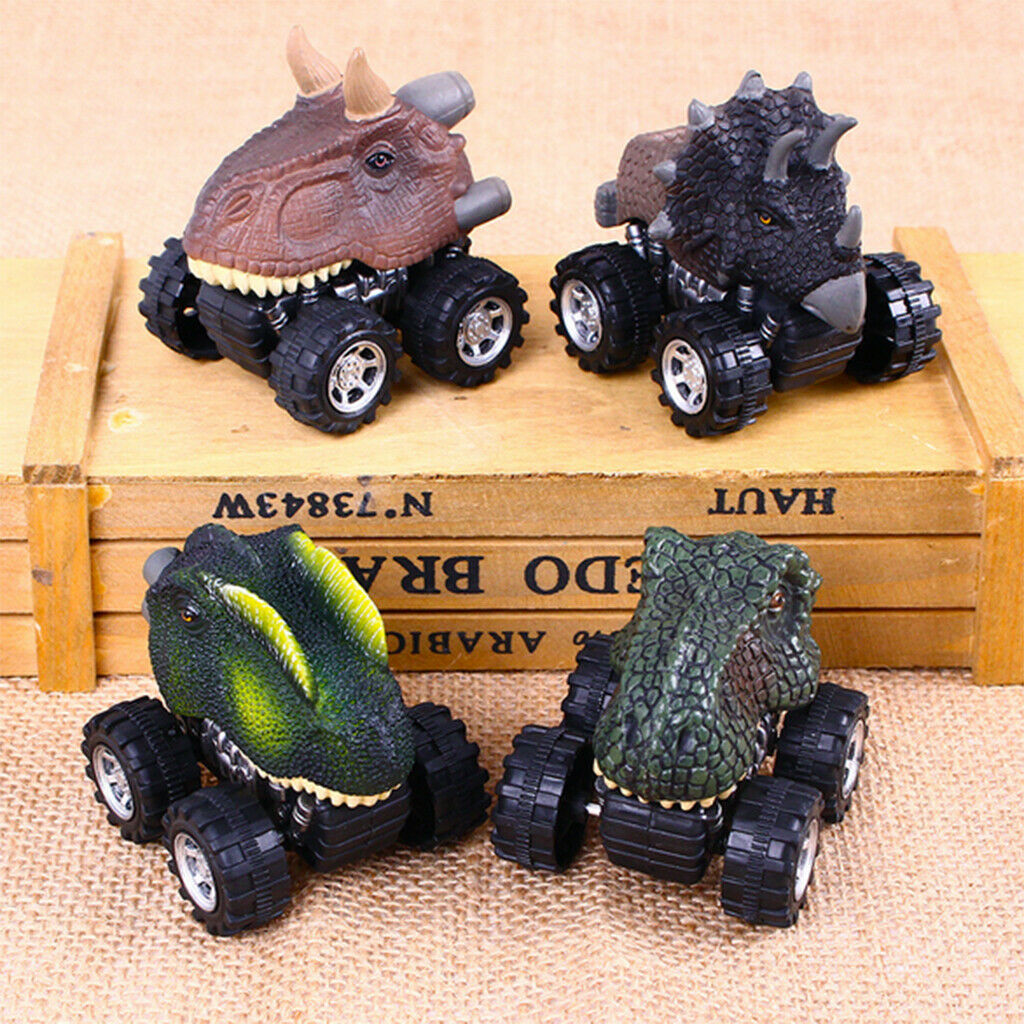 Multi Animal Dinosaurs Figures Pull Back Cars Jurassic Toys Kids Children
