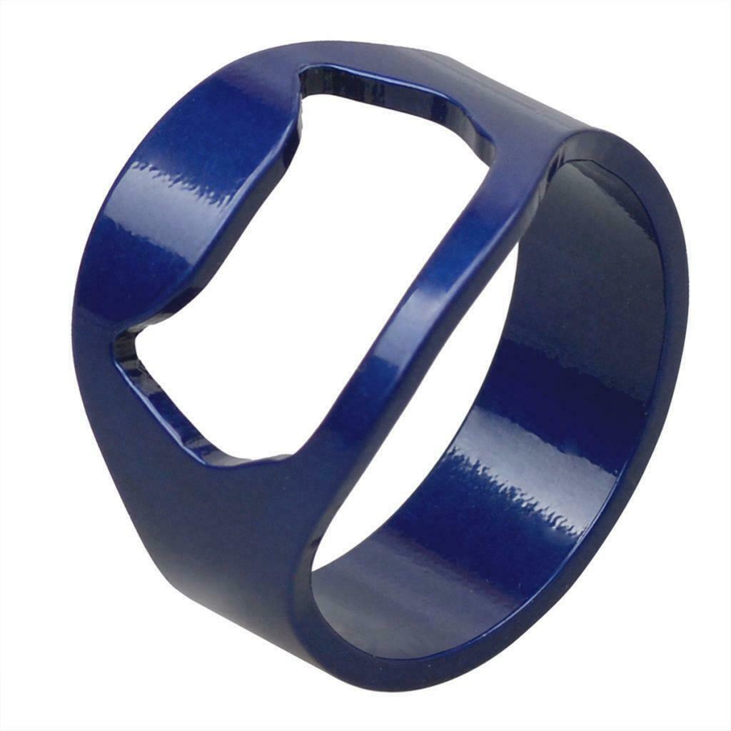 Fashion Blue Ring Steel Charm Finger Bottle Opener Opener Men Birthday Gift