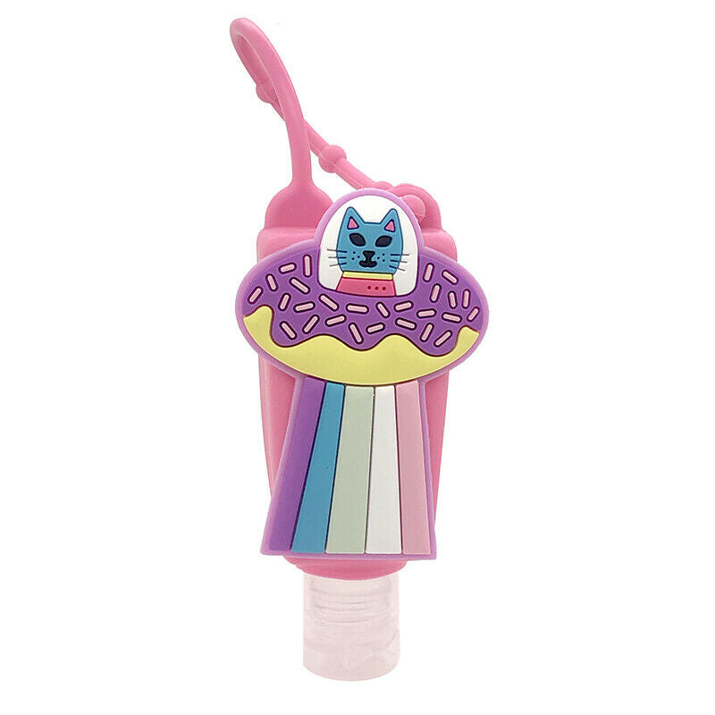 30ml Cute Animal Silicone Case Holder With Empty Bottle Lotion Shower Baby Fu.DD