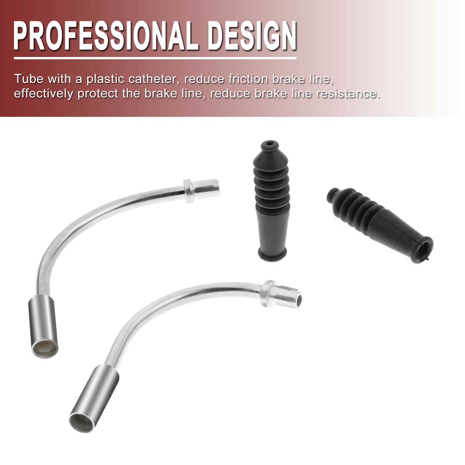 1 Set Pipe Noodles Cable Guide Bicycle Rubber Brake Cables Hose V Brake