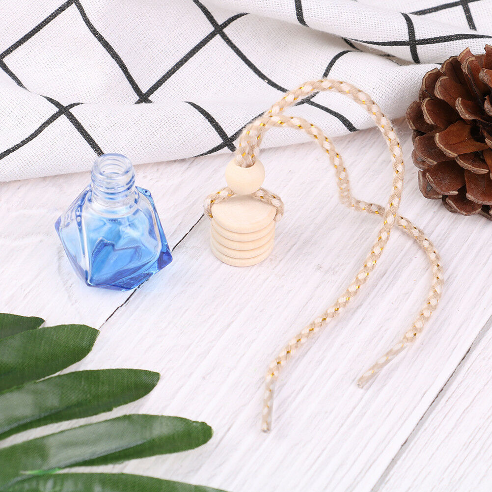 Car hanging empty glass bottles car perfume bottle pendant auto ornament .l8