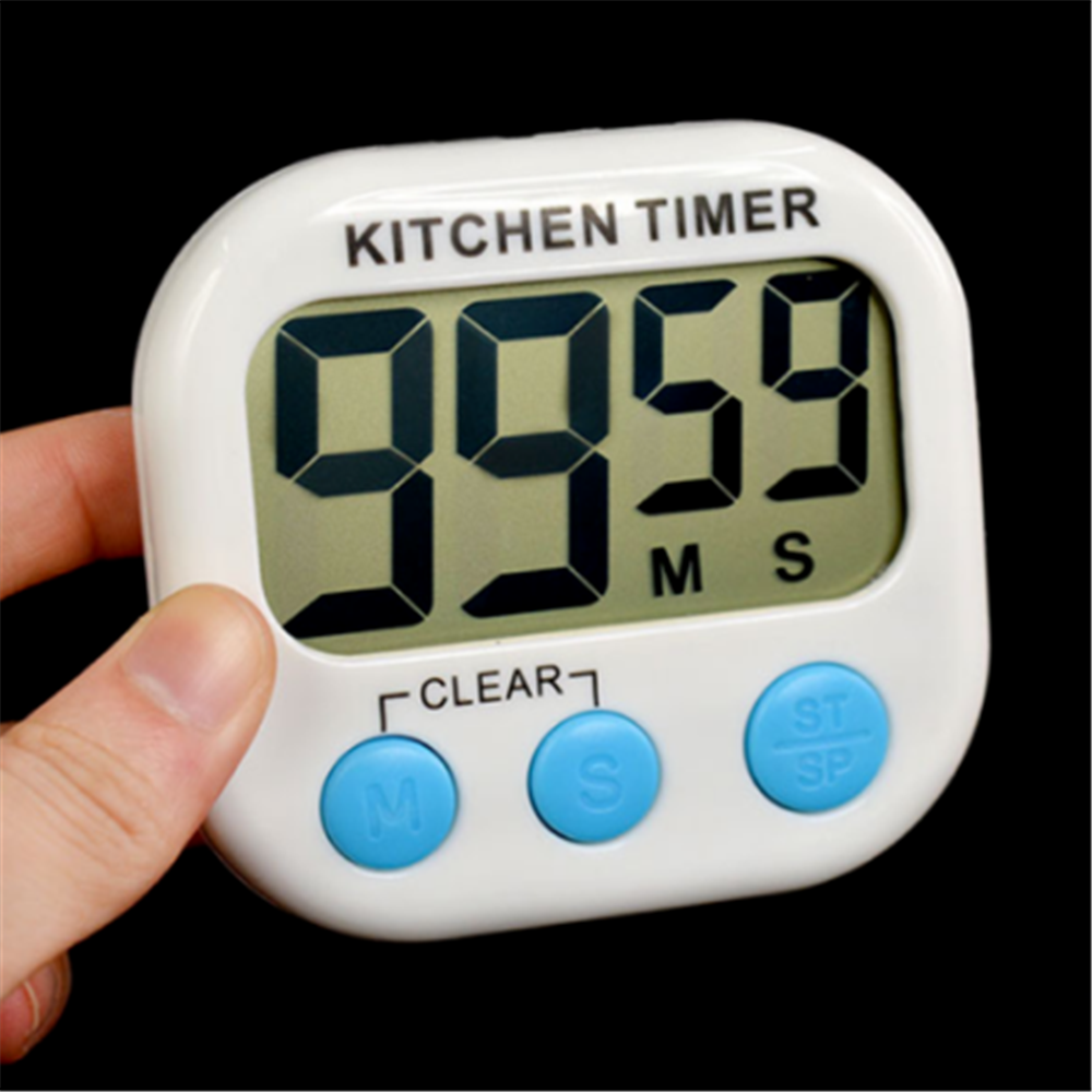 Large Magnetic Kitchen Cooking LCD Digital Timer Countdown Up Clock Loud Alarm