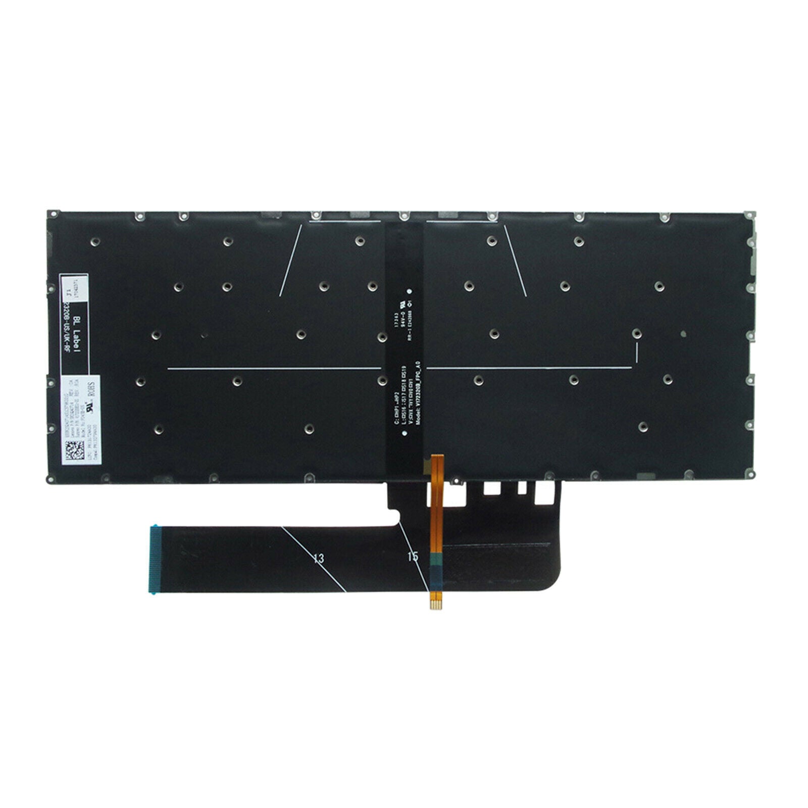 New Keyboard US Layout with Backlight For Lenovo Yoga 530-14 530-14ARR Gray