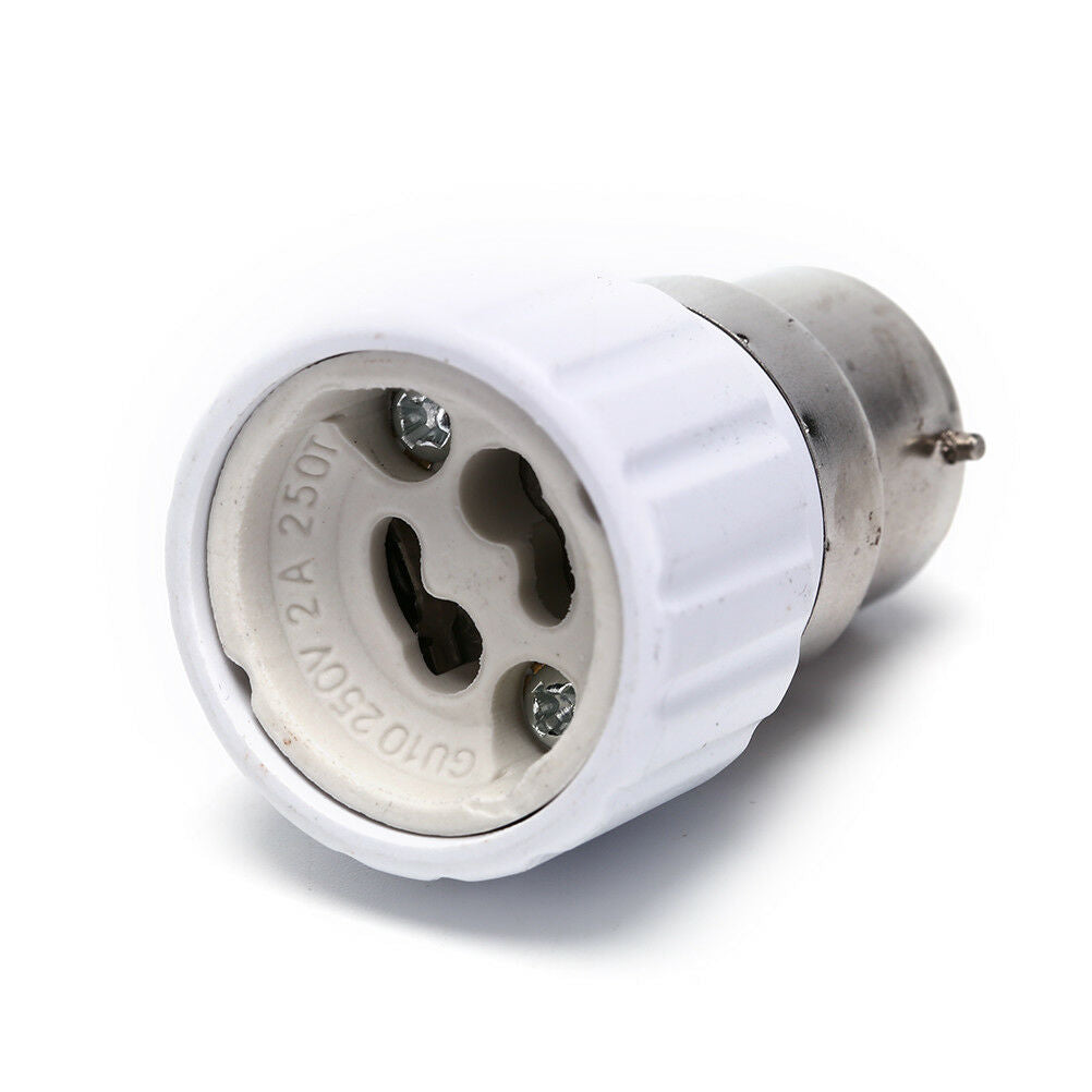 1pc B22toGU10 Socket Base Halogen CFL Light Bulb Lamp Adapter Converter Holde Kt