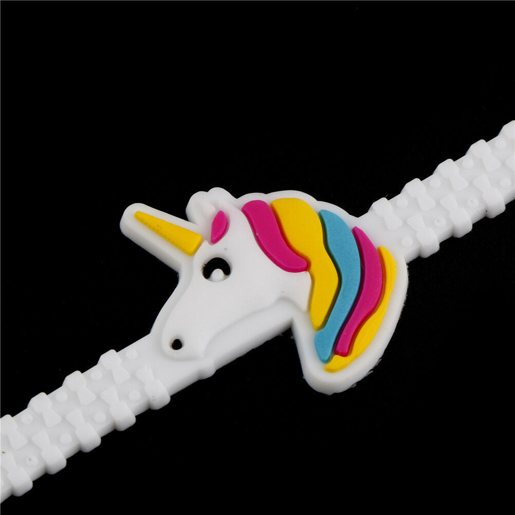 10pcs rubber bangle bracelet birthday party for kids wristband decor BDDD