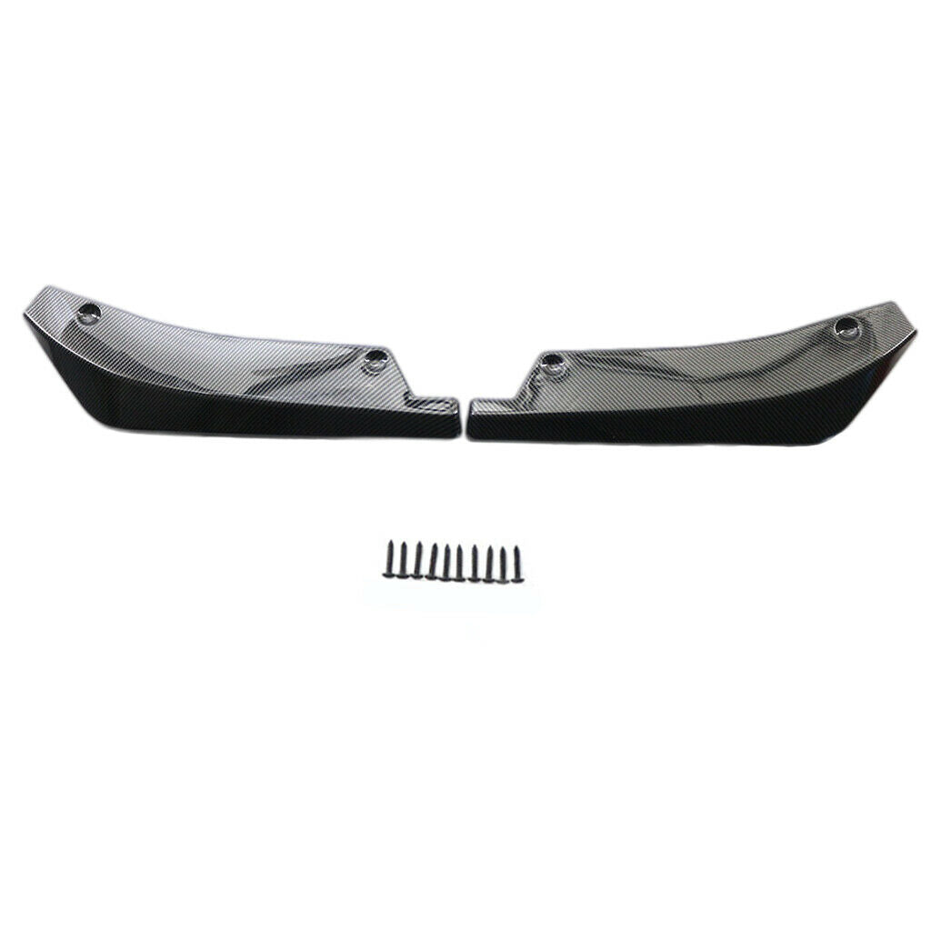 1 Pair Rear Bumper Spoiler Wing Body Kit Car-Styling Trim Cover Carbon Fiber