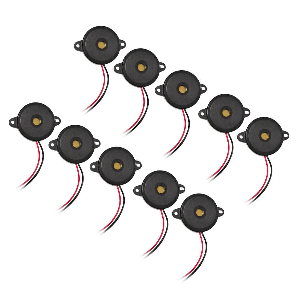 10pcs 3.6KHz DC 12V Piezo Passive Buzzer, 10pcs Electronic Buzzer Alarm
