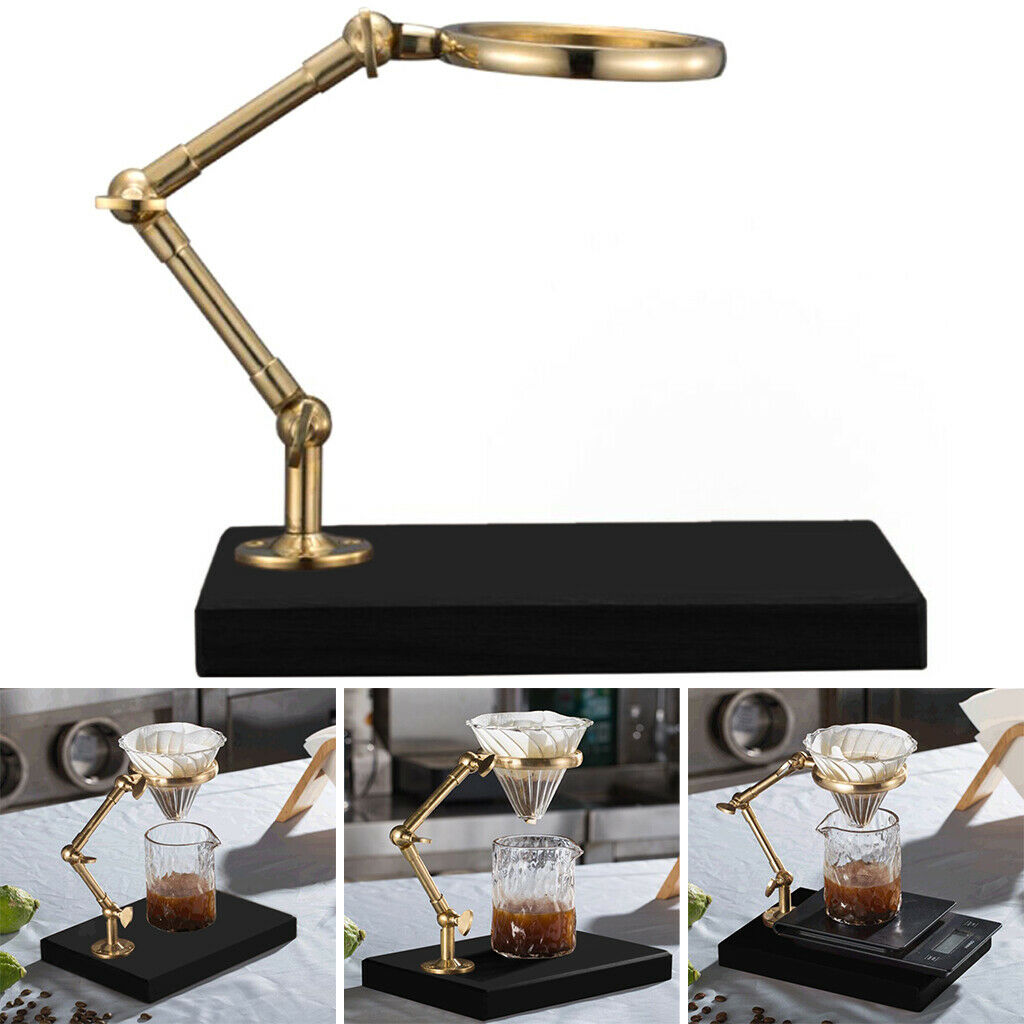 Copper Coffee Dripper Stand Brewing Non-slip Base Coffee Filter Holder Tool