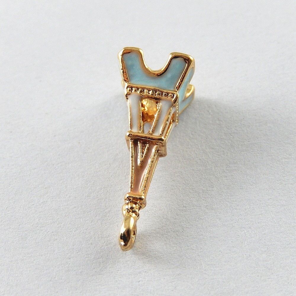 5PCS nice Colorful Alloy Small Eiffel Tower Necklace Pendant Charms