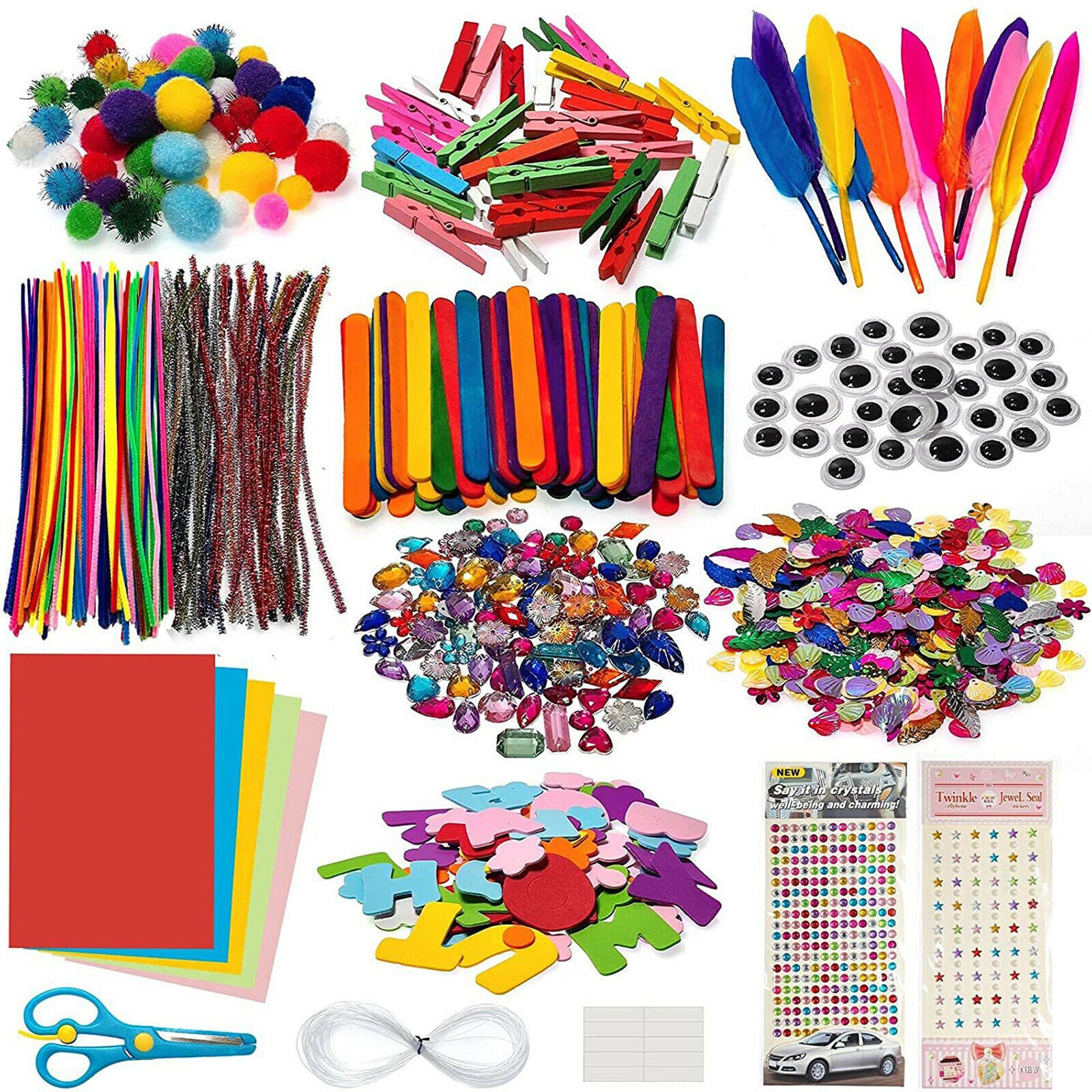 Arts and Crafts Supplies Set for Kids Activity for Toddlers Crafting Set
